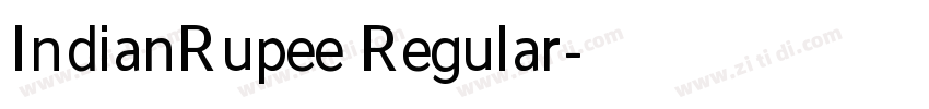 IndianRupee Regular字体转换